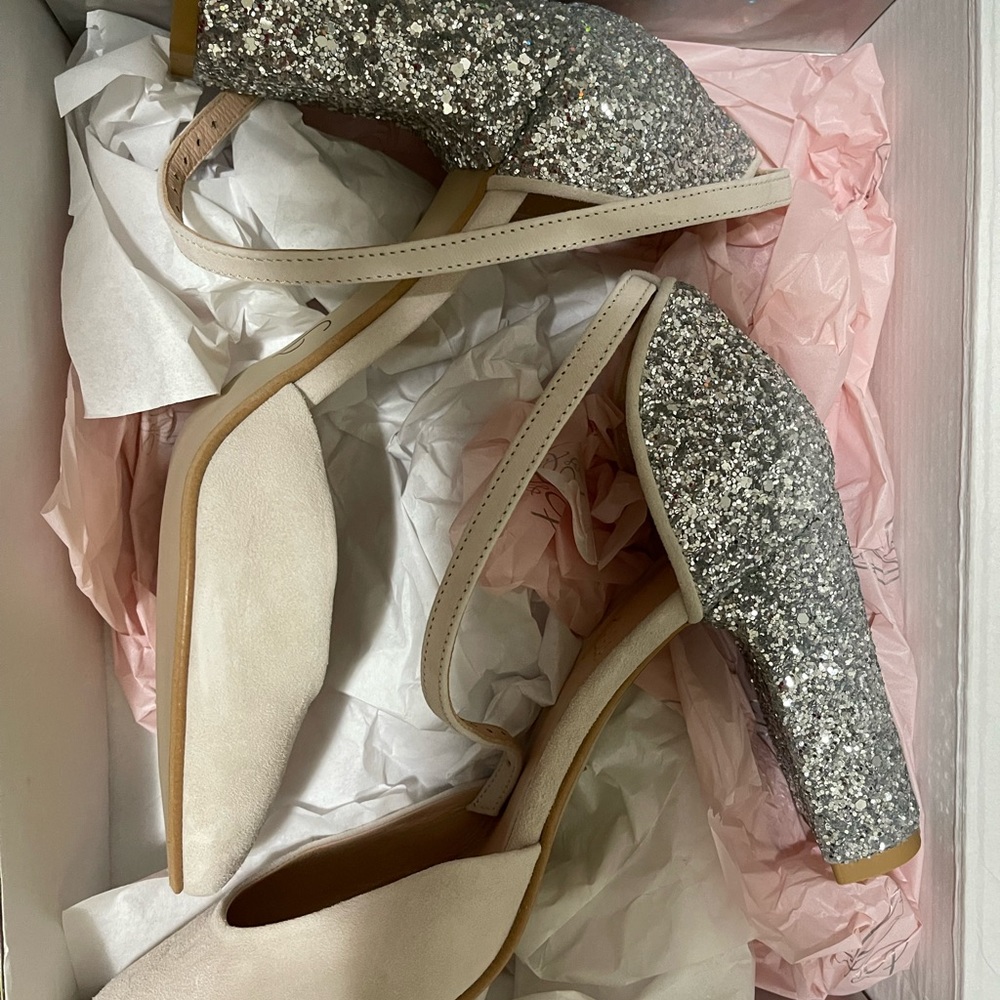Sandra Block Heels/Wedding Heels